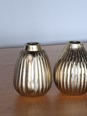 Vasen 2er Set in gold